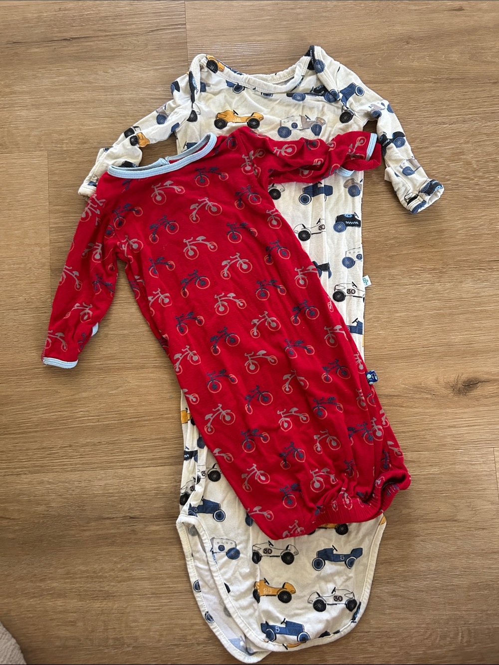 Kickee Pants Red Bicycle Print Sleep Sack